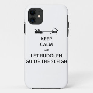 Coque iPhone 11 Keep Calm Let Rudolph Guide Sleigh
