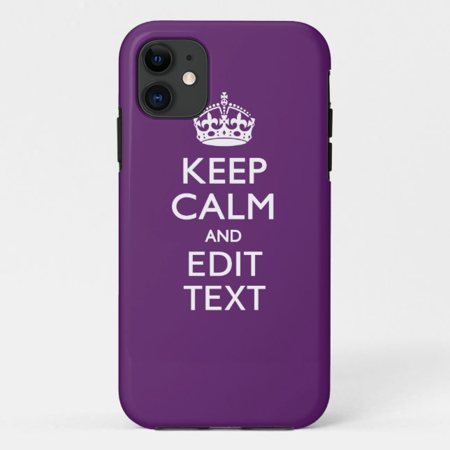 Coques Case-Mate iPhone KEEP CALM PERSONNALISÉ ET Éditer du texte sur viol (Dos)