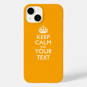 Coque Case-Mate iPhone KEEP CALM personnalisé et votre texte