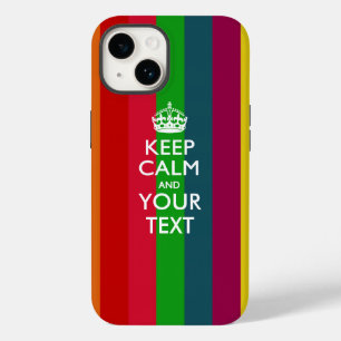 Coque Case-Mate iPhone KEEP CALM personnalisé et votre texte