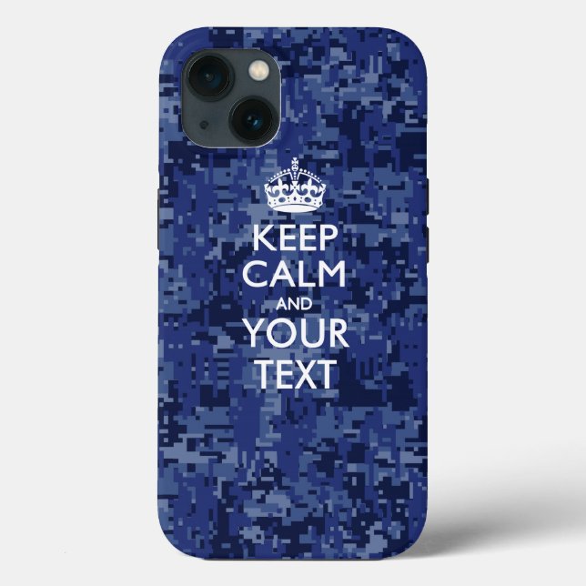 Coques Case-Mate iPhone KEEP CALM personnalisé et votre texte (Verso)