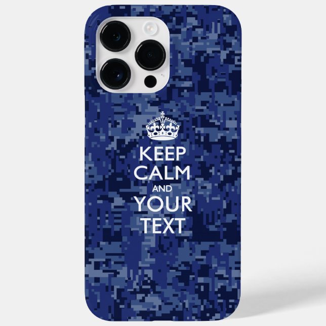 Coques Case-Mate iPhone KEEP CALM personnalisé et votre texte (Verso)