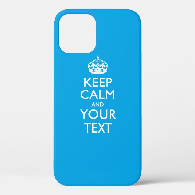 Coques Case-Mate iPhone KEEP CALM personnalisé et votre texte (Verso)