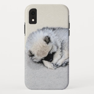 Case-Mate iPhone Case Keeshond Sleeping Puppy Peinture Chien Art origina
