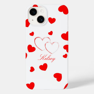 Coque Case-Mate iPhone Kelsey - Coeurs mignons -customisez-le avec votre 