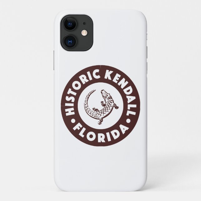 Coques Case-Mate iPhone Kendall Florida Circle - Brun  (Dos)