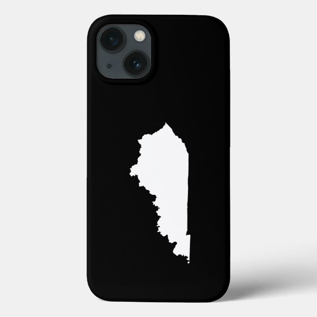 Coques Case-Mate iPhone Kentucky en blanc et noir (Verso)