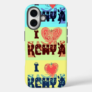 Coque Pour iPhone 16 Kenya Travel Souvenir Pop