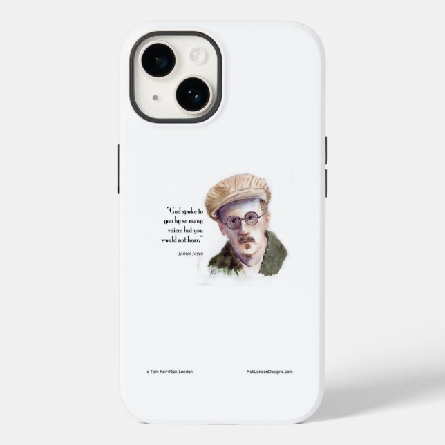 Coques Case-Mate iPhone Kerr/London James Joyce & Citation "Dieu a parlé" (Verso)