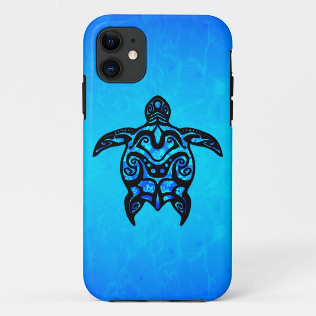 Coques Case-Mate iPhone Ketmie tribale de tortue (Dos)
