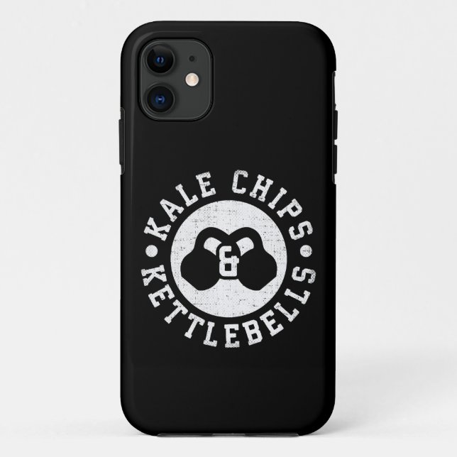 Coques Case-Mate iPhone Kettlebells et chips Kale - Entraînement de nouvea (Dos)