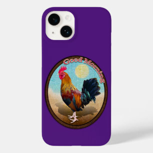Coque Case-Mate iPhone Key West - Coq tzigane Good Morning Vintage Oval