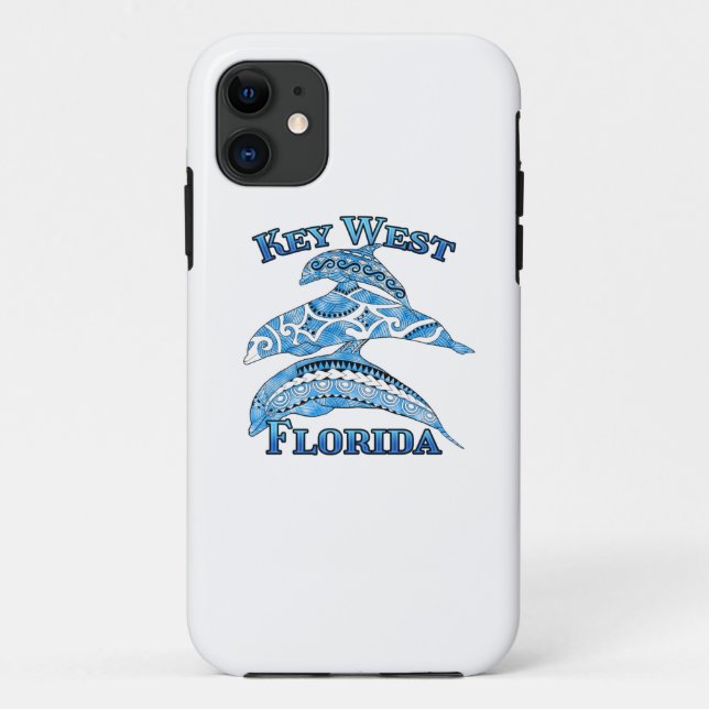 Coques Case-Mate iPhone Key West Florida Vacances Dauphins Tribaux (Dos)