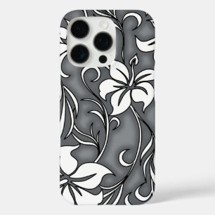 Coque iPhone 16 Pro Kilauea Hibiscus Hawaiian Floral Grey