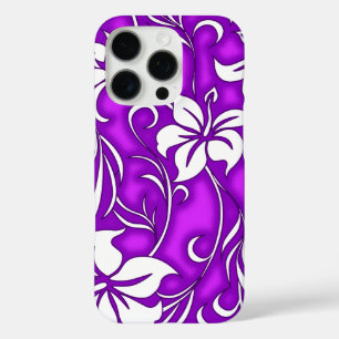 Coque iPhone 16 Pro Kilauea Hibiscus Hawaiian Floral Purple
