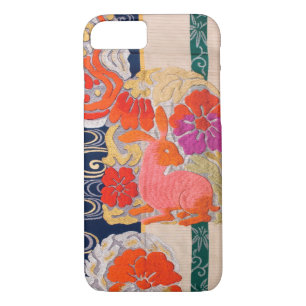 Coque Case-Mate iPhone KIMONO Textile, Lapin et Fleur Japonais