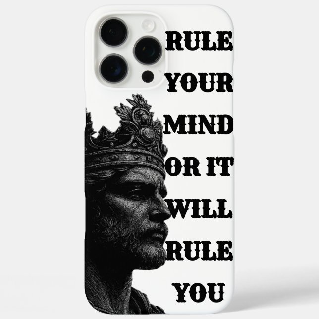 Coques Case-Mate iPhone KING Crown Line Art Phone Case – Rule Every Call (Verso)