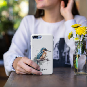 Case-Mate iPhone Case Kingfisher assis sur une branche, personnalisable
