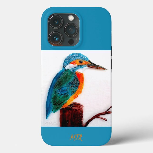 Coques Case-Mate iPhone Kingfisher Bird Art Personnalisé (Verso)