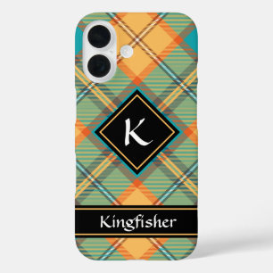 Coque Pour iPhone 16 Kingfisher Tartan