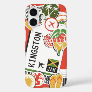 Coque Pour iPhone 16 Kingston Vibes - Jamaica Boarding Pass