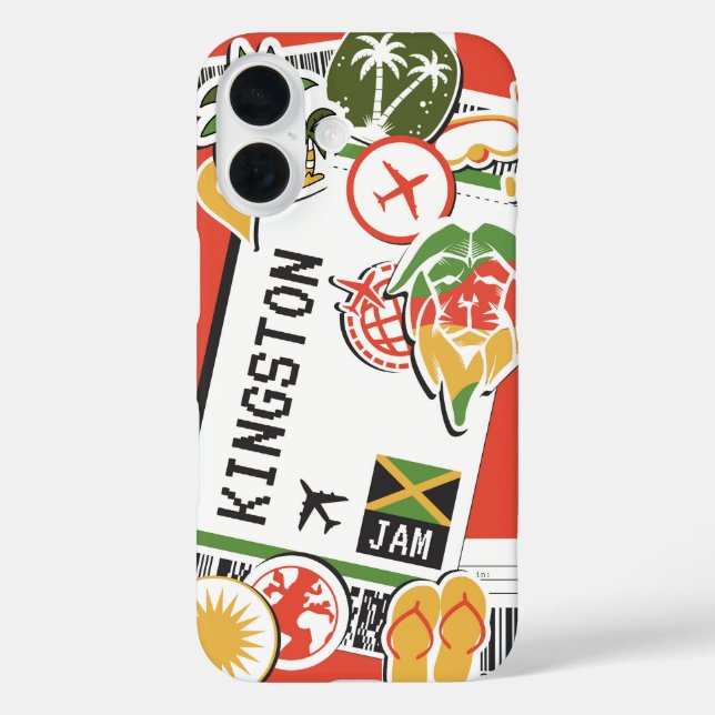 Coques Case-Mate iPhone Kingston Vibes - Jamaica Boarding Pass (Verso)