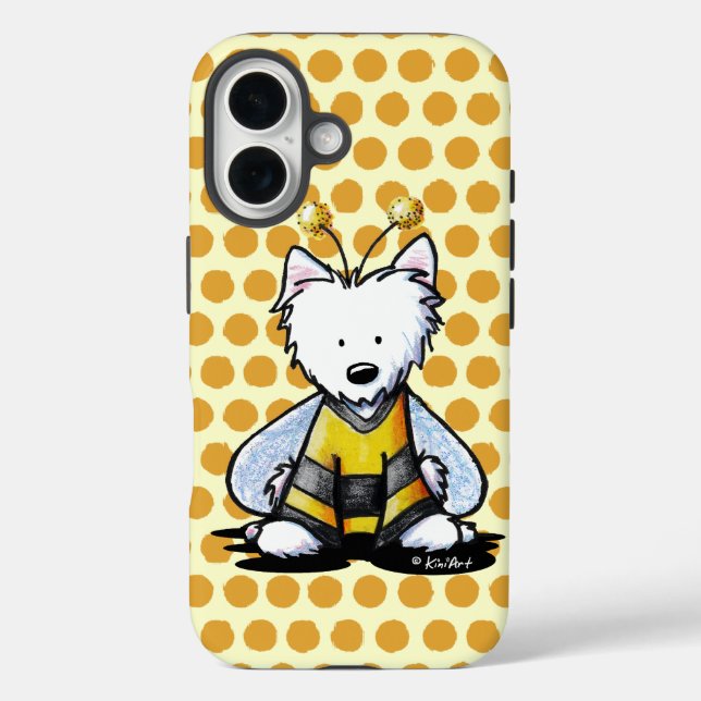 Coques Case-Mate iPhone KiniArt BEE Lighthearted (Verso)