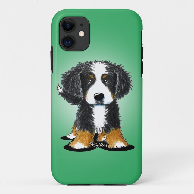 Coques Case-Mate iPhone KiniArt Bernese Mountain Dog (Dos)