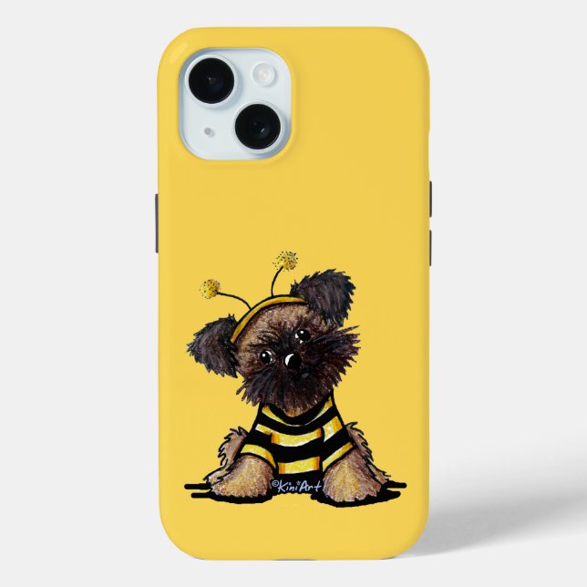 Coques Case-Mate iPhone KiniArt Bruxelles Griffon Bee (Verso)