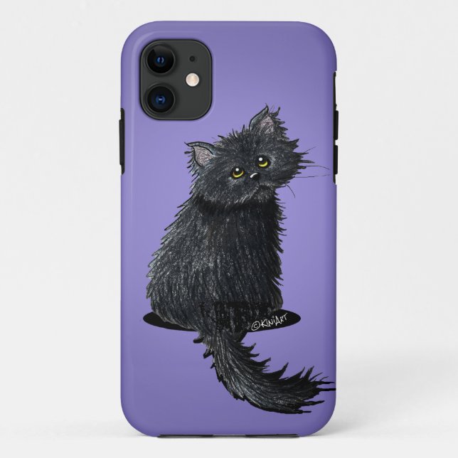 Coques Case-Mate iPhone KiniArt Chat persan noir (Dos)