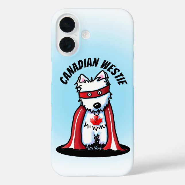 Coques Case-Mate iPhone KiniArt Coque-coque iphone canadien Westie (Verso)