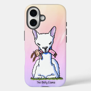 Coque Pour iPhone 16 KiniArt Dolly Llama