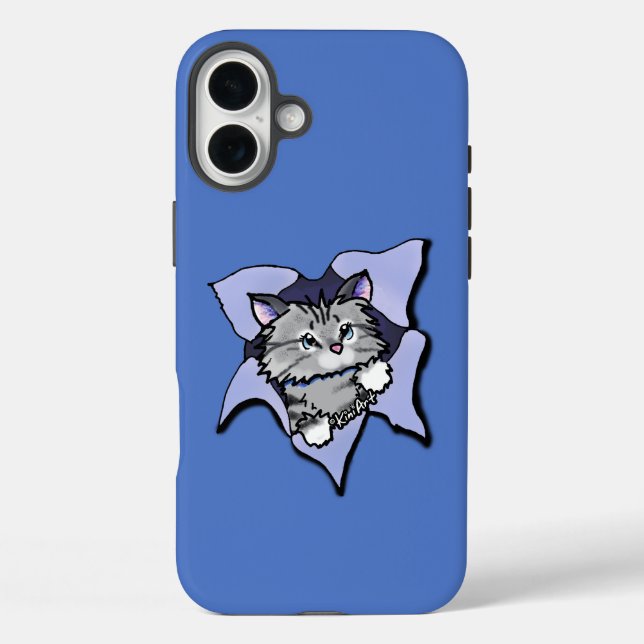 Coques Case-Mate iPhone KiniArt Kitty Blast (Verso)