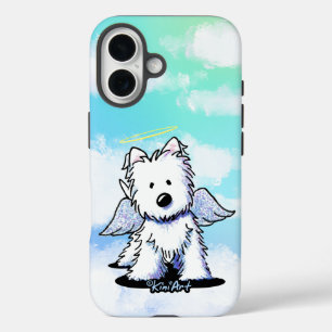 Coque Pour iPhone 16 KiniArt Westie Angel