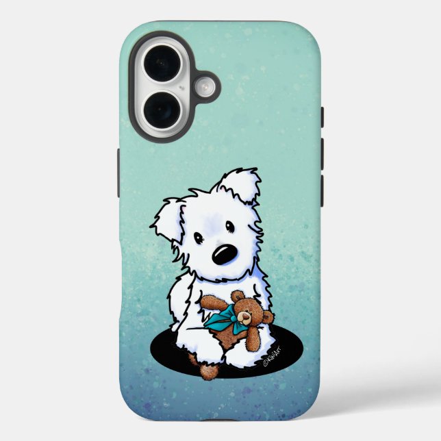 Coques Case-Mate iPhone KiniArt Westie Et Ours (Verso)