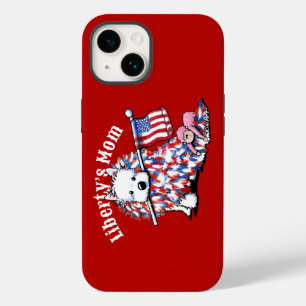 Coque Case-Mate iPhone KiniArt Westie Liberty Portrait