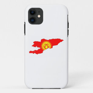 Etui iPhone Case-Mate kirghizstan drapeau du pays forme silhouette