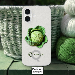 Coque Pour iPhone 16 Kitschy Modern Granny Garden Crochet Nom du chou