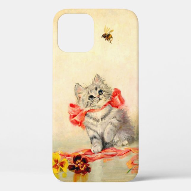 Coques Case-Mate iPhone Kitten avec ruban rouge (Verso)