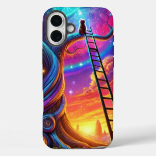 Coque Pour iPhone 16 Plus Kitten dans une boîte téléphonique d'arbre