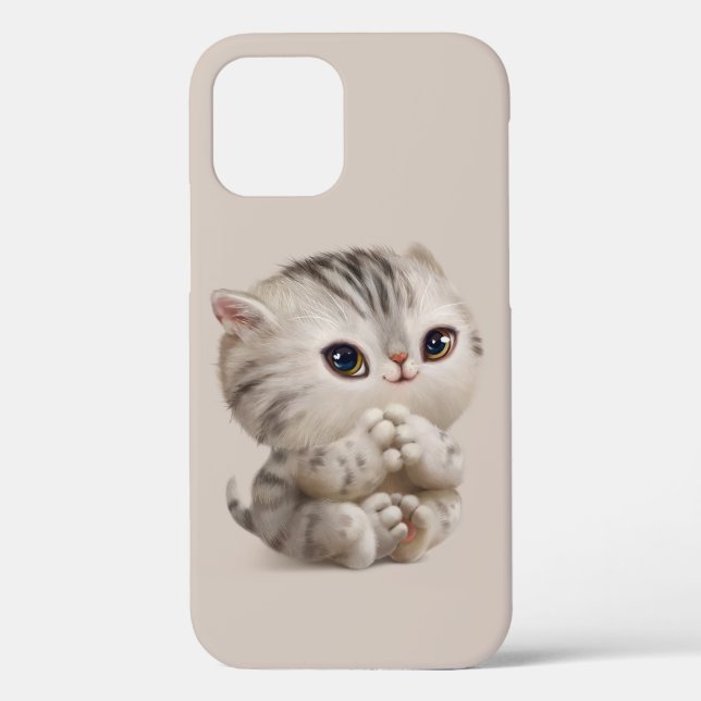 Coques Case-Mate iPhone Kitten Main tiré mignon bébé animal simple (Verso)