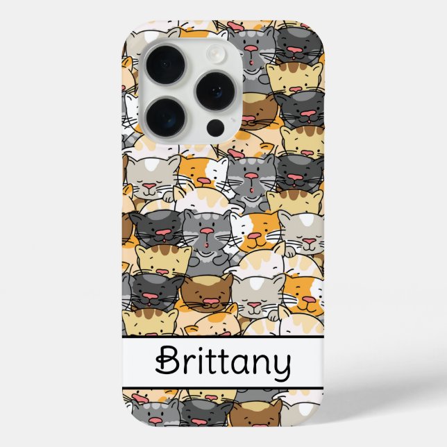 Coques Case-Mate iPhone Kitty Cats Personnalisé (Verso)