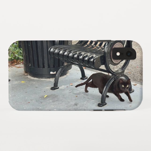Coques Case-Mate iPhone Kitty dans le parc (Dos (Horizontal))
