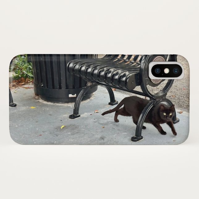 Coques Case-Mate iPhone Kitty dans le parc (Dos (Horizontal))