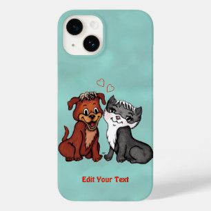 Coque Case-Mate iPhone Kitty et Puppy, Modifier votre texte
