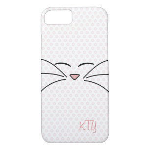 Coque iPhone 8/7 Kitty personnalisé font face