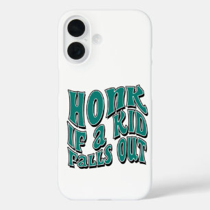 Coque Pour iPhone 16 Klaxon si un enfant tombe Blague Citation sarcasme