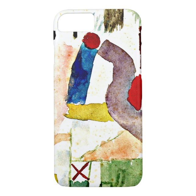 Coques Case-Mate iPhone Klee - Aquarelle pathétique, Rouge (Dos)