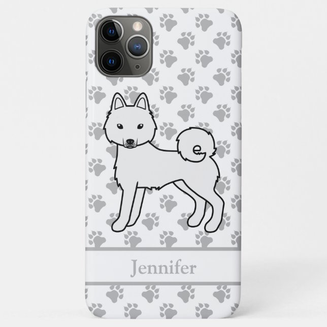 Coques Case-Mate iPhone Klee Kai Alaskan Blanc Chien Mignon & Nom (Dos)