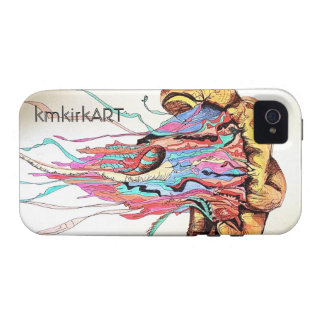 Coque iPhone 4 "kmkirkART de cas d'Iphone 4/4s de méduses"